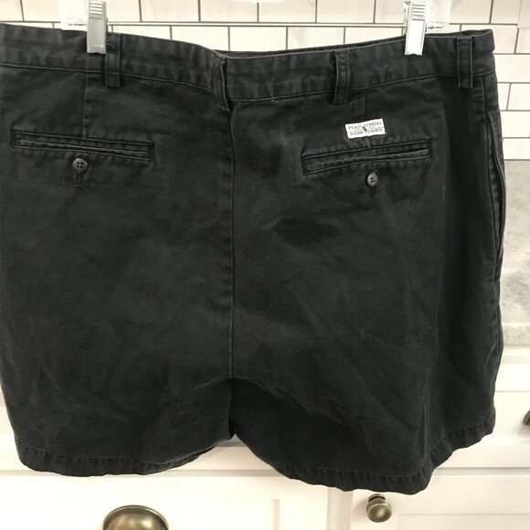 Ralph Lauren Shorts Mens Black Andrew Polo Chino 5 Inch Inseam - Picture 2 of 10